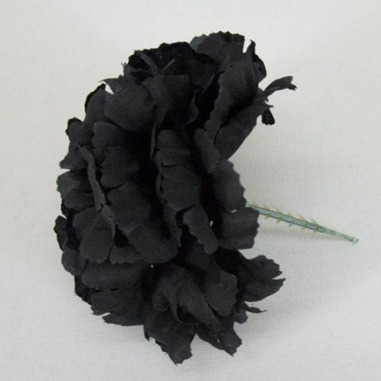 Short Stem Carnation Black 5cm C031 C3